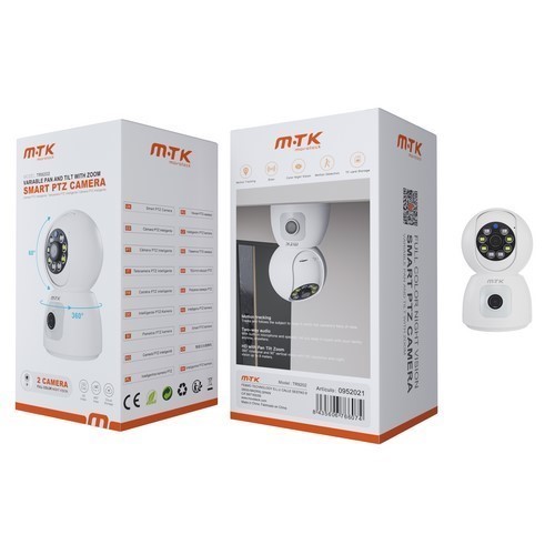 CAMARA SEGURIDAD M-TK TR9202 SMART PTZ 2 CAMARAS